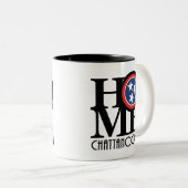 Tasse 2 Couleurs ACCUEIL Chattanooga 15oz (Devant droit)