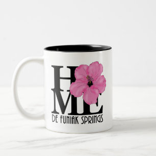 Tasse 2 Couleurs ACCUEIL De Funiak SpringsHibiscus rose 11oz