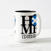 Tasse 2 Couleurs ACCUEIL Édimbourg Ecosse 15oz (Devant droit)