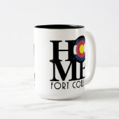 Tasse 2 Couleurs ACCUEIL Fort Collins 15oz (Devant droit)
