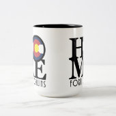 Tasse 2 Couleurs ACCUEIL Fort Collins 15oz (Centre)