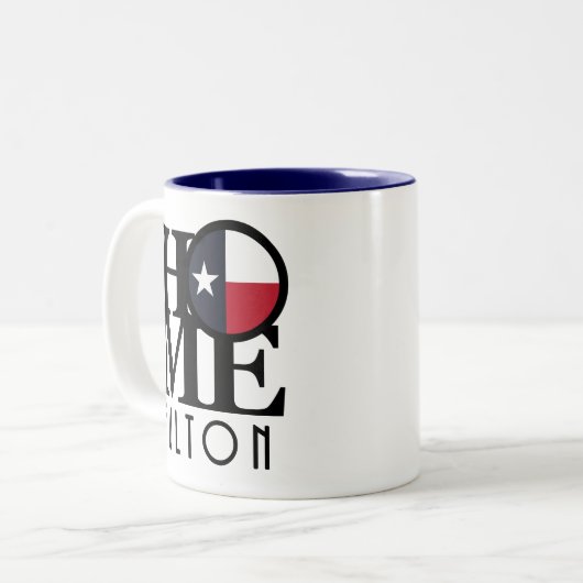 Tasse 2 Couleurs ACCUEIL Fulton Texas (Devant gauche)