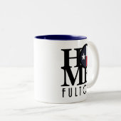 Tasse 2 Couleurs ACCUEIL Fulton Texas (Devant droit)