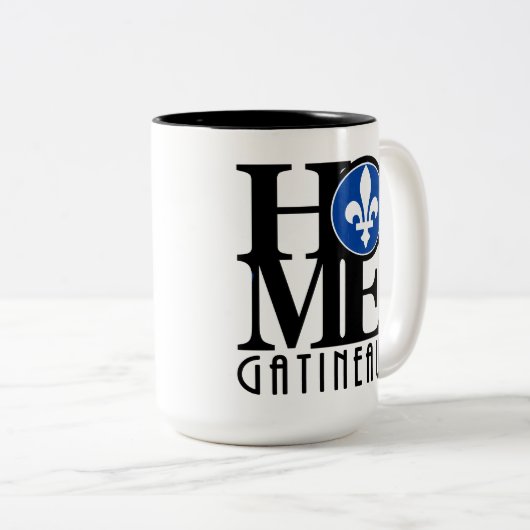 Tasse 2 Couleurs ACCUEIL Gatineau 15oz (Devant droit)