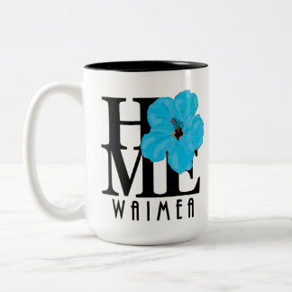 Tasse 2 Couleurs ACCUEIL Hibiscus bleu Waimea 15oz