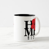 Tasse 2 Couleurs ACCUEIL Hibiscus rouge Aiea (Devant droit)