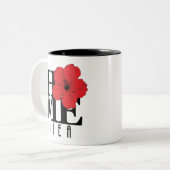 Tasse 2 Couleurs ACCUEIL Hibiscus rouge Aiea (Devant gauche)