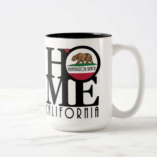 Tasse 2 Couleurs ACCUEIL Huntington Beach 15oz (Droit)