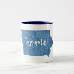 Tasse 2 Couleurs Accueil Iowa Grain de Bois