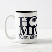 Tasse 2 Couleurs ACCUEIL Johns Island SC 15oz (Gauche)