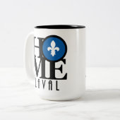 Tasse 2 Couleurs ACCUEIL Laval 15oz (Devant gauche)