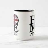 Tasse 2 Couleurs ACCUEIL Manchester Angleterre 15oz (Centre)