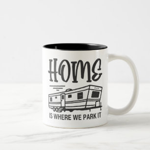 Tasse 2 Couleurs Accueil Où Vous Le Garez