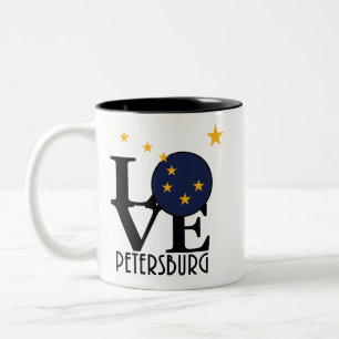 Tasse 2 Couleurs ACCUEIL Pétersbourg Alaska 11oz