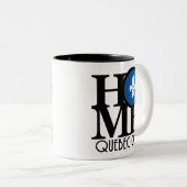 Tasse 2 Couleurs ACCUEIL Québec 11oz (Devant droit)