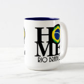Tasse 2 Couleurs ACCUEIL Rio Branco 15oz (Devant droit)