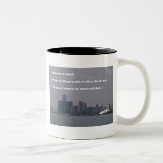 Tasse 2 Couleurs Accueil vers Detroit