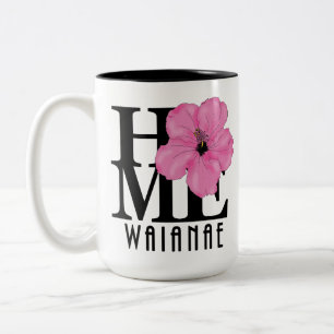 Tasse 2 Couleurs ACCUEIL Waianae Hibiscus rose 15oz