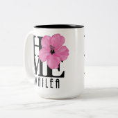 Tasse 2 Couleurs ACCUEIL Wailea Rose 15oz (Devant gauche)
