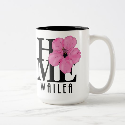Tasse 2 Couleurs ACCUEIL Wailea Rose 15oz (Droit)