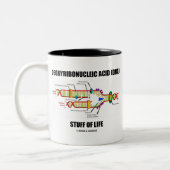 Tasse 2 Couleurs Acide Désoxyribonucléique (ADN) Stude De Vie (Gauche)