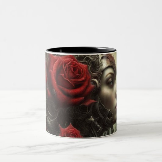 Tasse 2 Couleurs Acier et rose 005 (Centre)