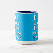 Tasse 2 Couleurs Acronyme E-E-A-T SEO (Centre)