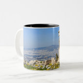 Tasse 2 Couleurs Acropole Hill Athènes Grèce | Athènes (Devant gauche)