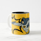 Tasse 2 Couleurs Action de poinçonnage dynamique Batman (Devant gauche)