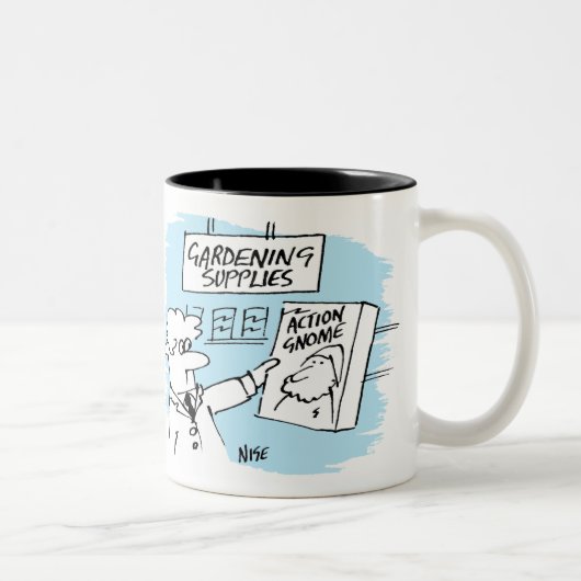 Tasse 2 Couleurs Action Gnome dans le Garden Center (Droit)