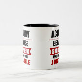 Tasse 2 Couleurs Actuary Superhero Novelty (Centre)