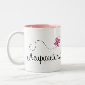 Tasse 2 Couleurs Acupuncteur rose mignon (Gauche)