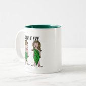 Tasse 2 Couleurs Adam et Ève (Devant gauche)