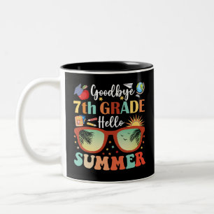 Tasse 2 Couleurs Adieu 7e année Bonjour été