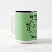 Tasse 2 Couleurs Adieu Bon Voyage (Devant gauche)