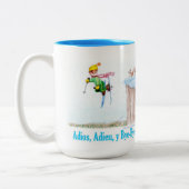 Tasse 2 Couleurs Adios, Adieu y Bye-Bye (Gauche)