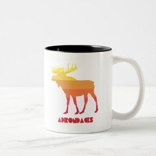 Tasse 2 Couleurs Adirondacks Moose (Droit)