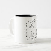 Tasse 2 Couleurs Adoptez un humain (Devant gauche)