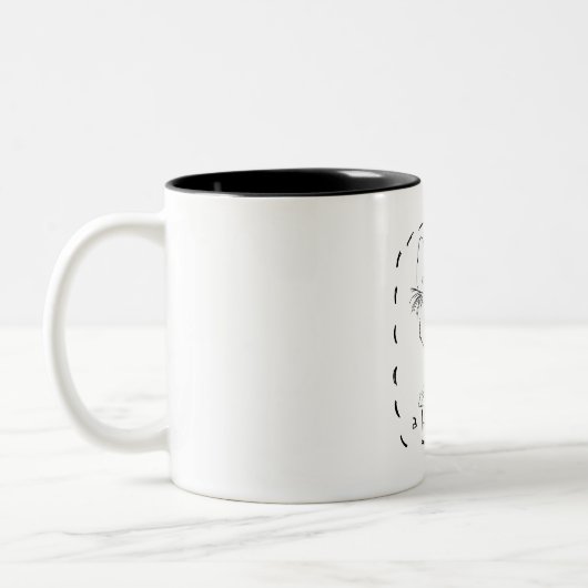 Tasse 2 Couleurs Adoptez un humain (Gauche)