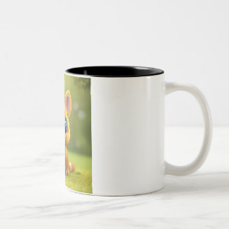 Tasse 2 Couleurs "Adorable Baby Fox Meadow Mug"