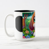 Tasse 2 Couleurs Adorable Chiot Dans Les Murs (Gauche)
