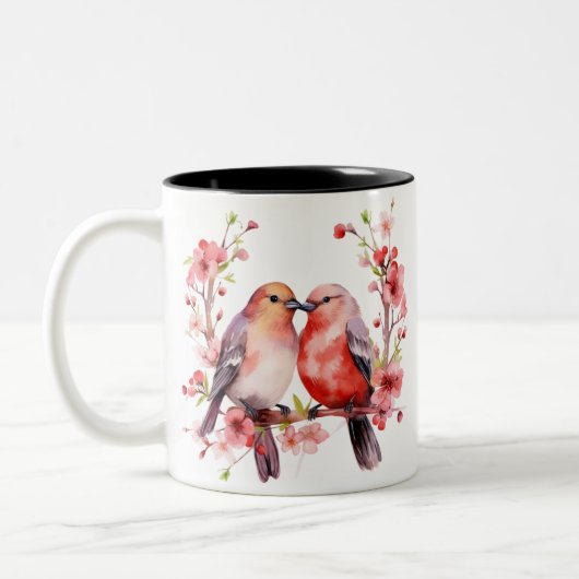Tasse 2 Couleurs Adorable - inséparables (Gauche)