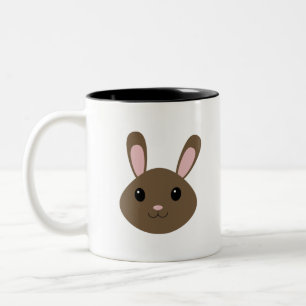 Tasse 2 Couleurs Adorable Lapin Brown