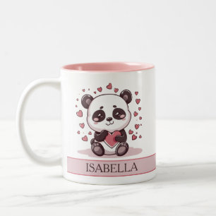 Tasse 2 Couleurs Adorable Panda Love - Personnalisé