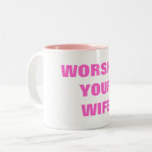 TASSE 2 COULEURS ADOREZ VOTRE ÉPOUSE (Devant gauche)