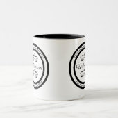 Tasse 2 Couleurs Adresse de retour personnalisée Cafés (Centre)