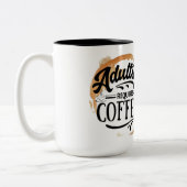 TASSE 2 COULEURS ADULTE REQUIERT CAFÉ - L'AMOUR DU CAFÉ (Gauche)