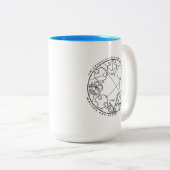 Tasse 2 Couleurs Adulte Responsable - Circulaire Gallifreyan (Devant droit)