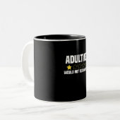 Tasse 2 Couleurs Adulte surévalué (Devant gauche)