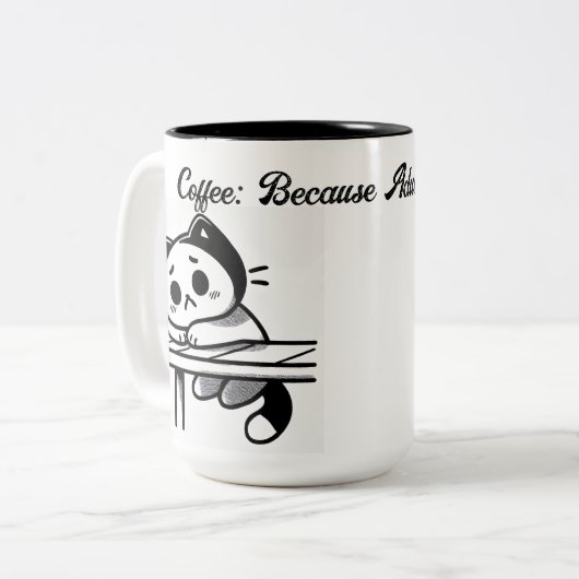 Tasse 2 Couleurs Adulter est difficile (Devant gauche)